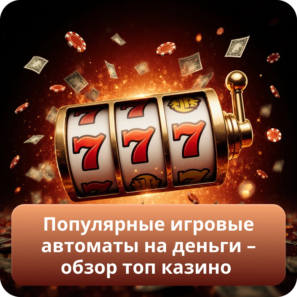Популярные игровые автоматы на деньги – обзор топ казино